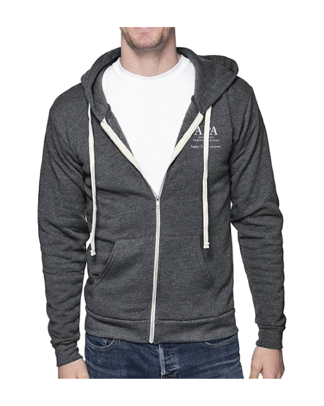 APA Unisex organic RPET French Terry Zip hoodie